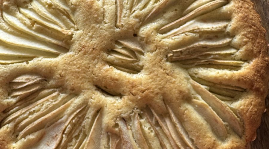 Päron och mandelkaka