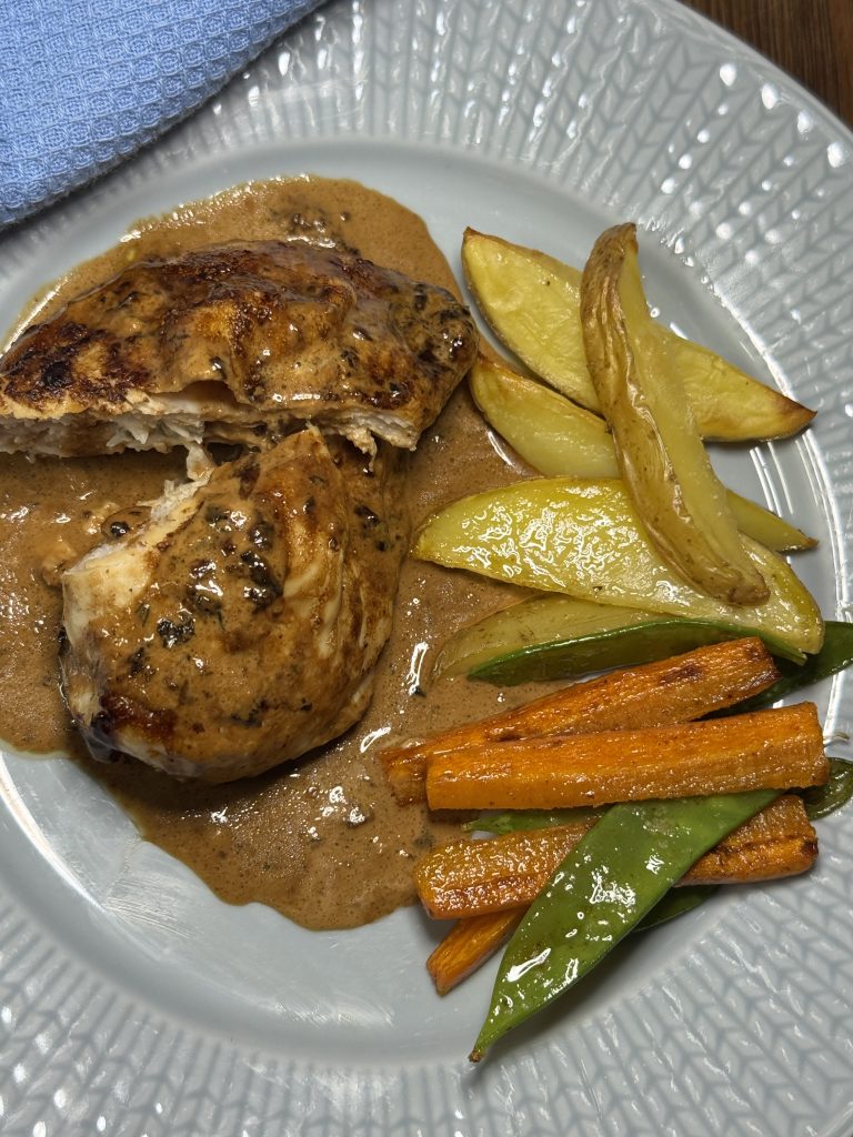 kycklingbröst fylld med ädelost