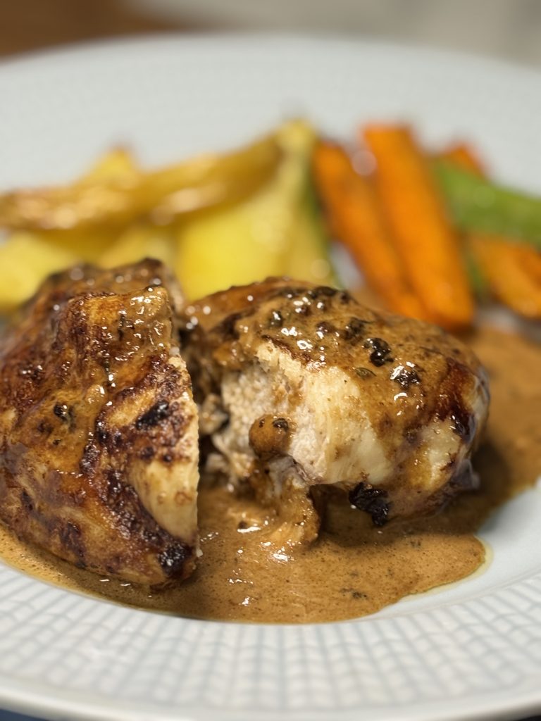 kycklingbröst fylld med ädelost