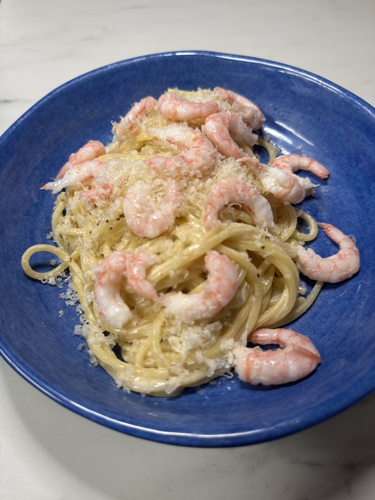 Citron och sauvignon pasta