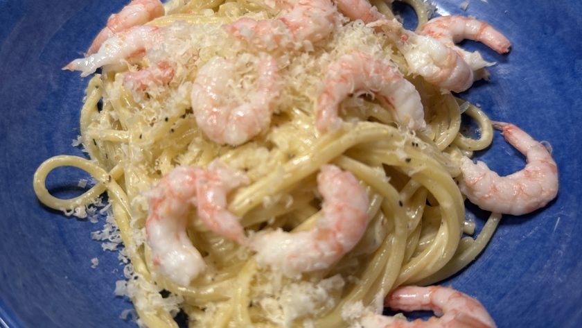 Citron och sauvignon pasta