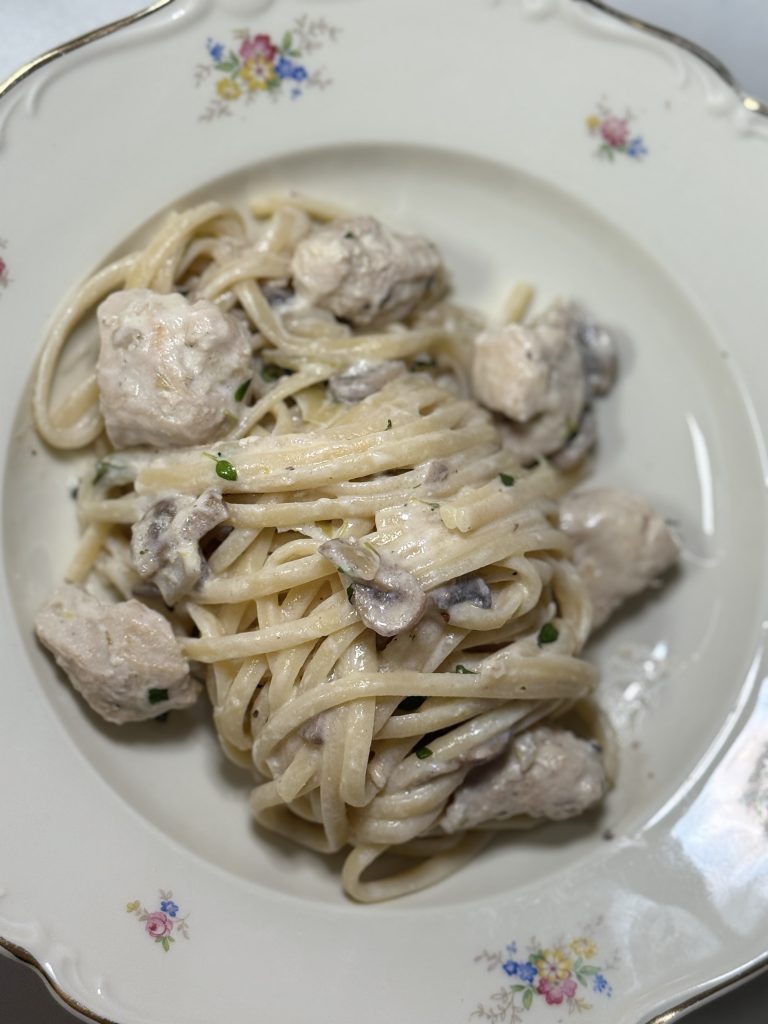 Kyckling och ricotta pasta