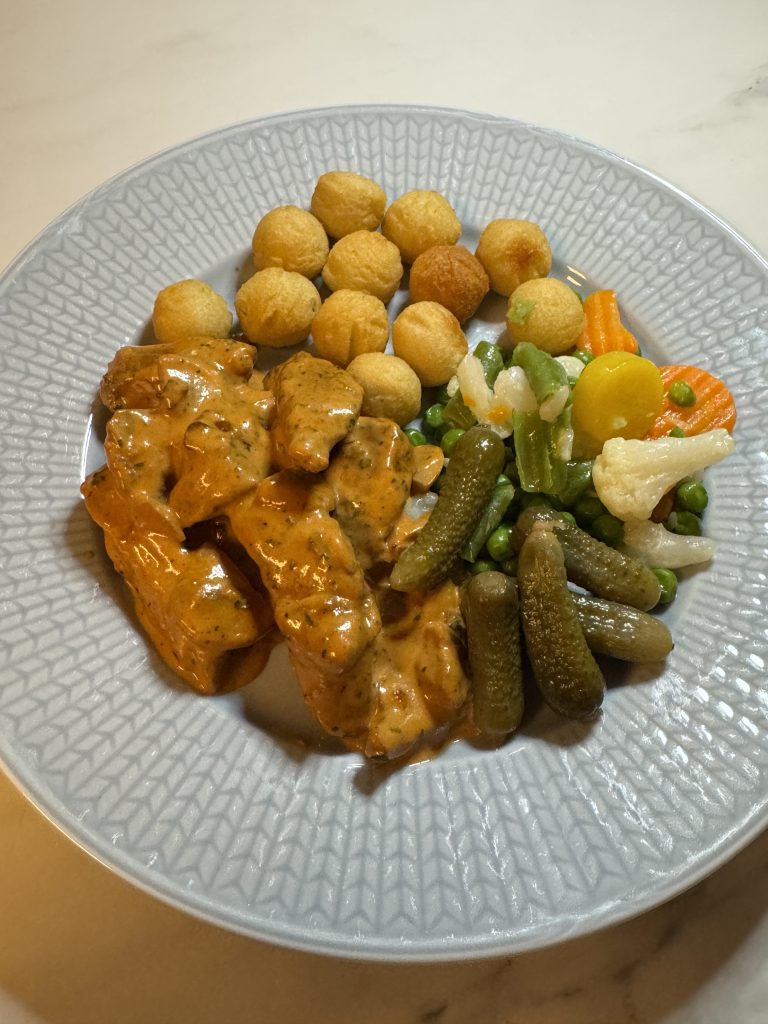 Fläskfiléstroganoff.