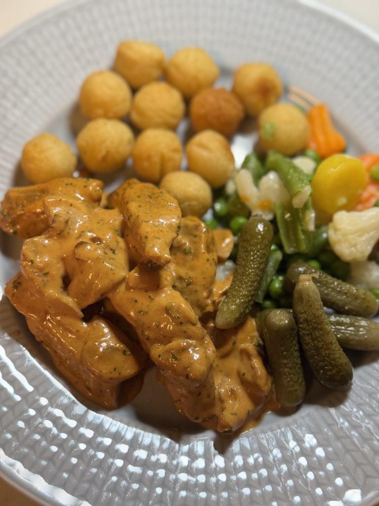 Fläskfiléstroganoff.