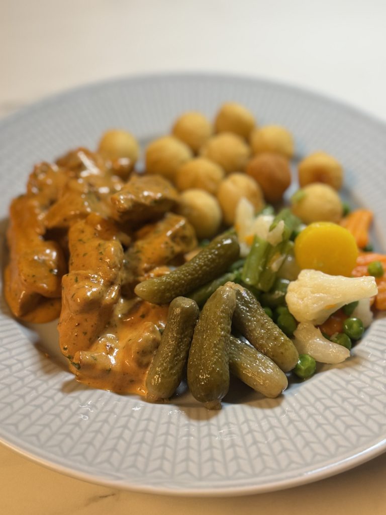 Fläskfiléstroganoff.