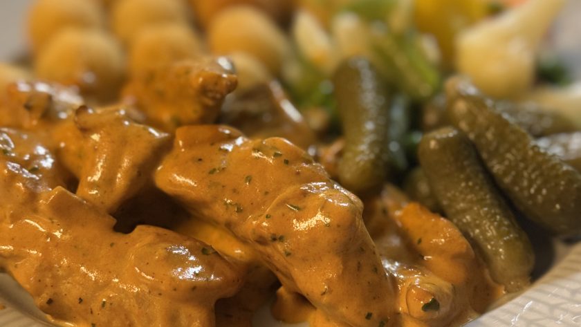 Fläskfiléstroganoff.