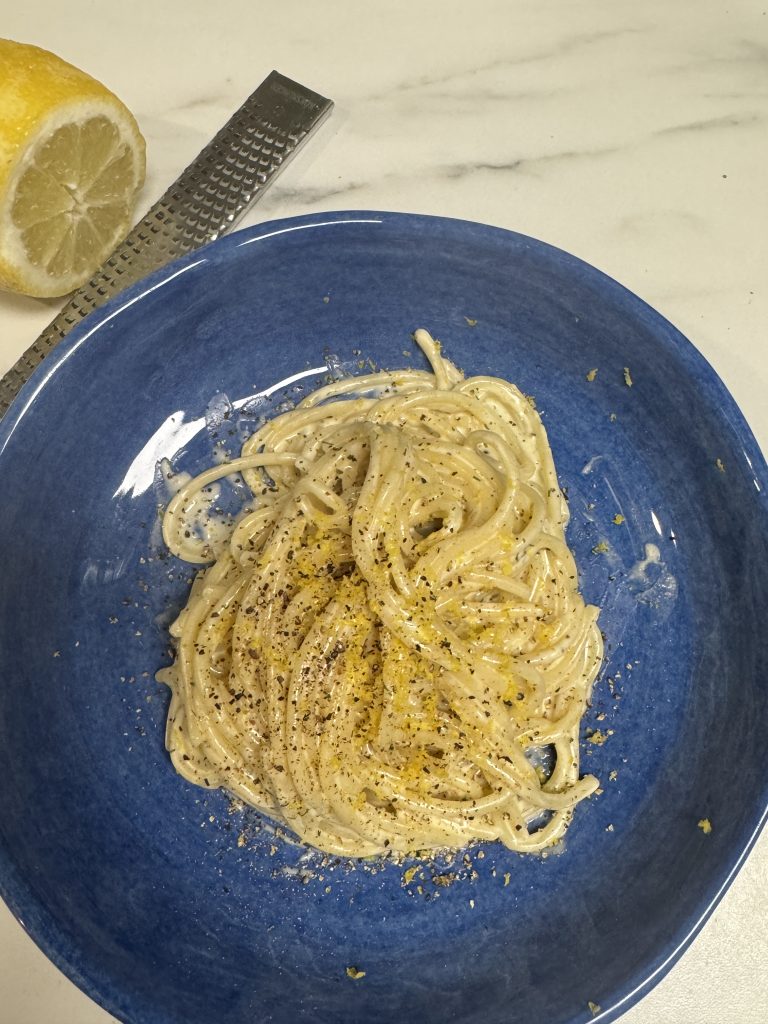 Pasta mascarpone och citron