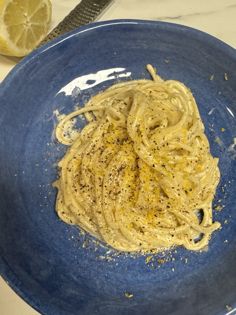 Pasta mascarpone och citron